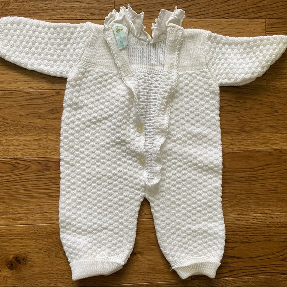 🌼3 for $20🌼 Baby knit white one piece - Picture 2 of 4